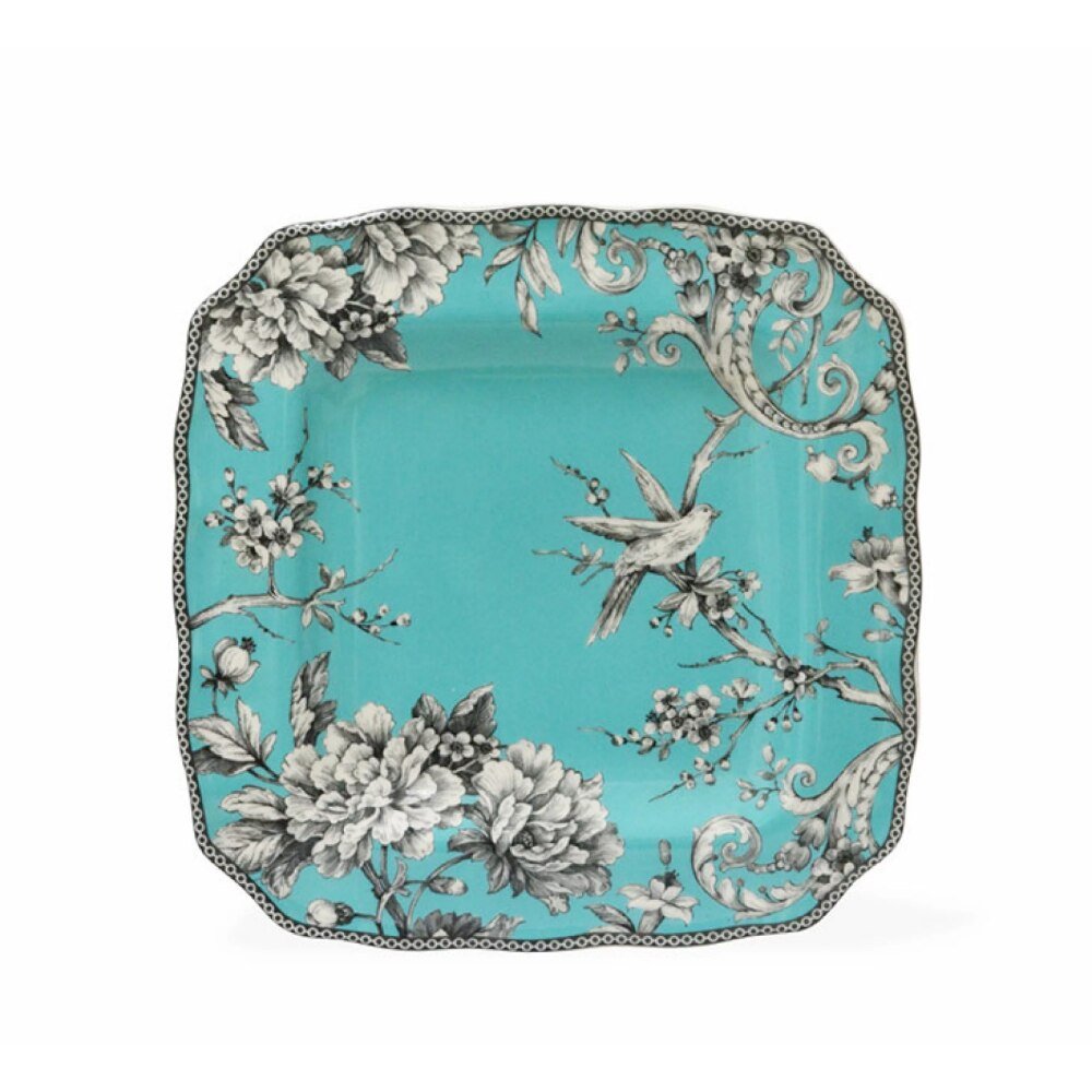 Turquoise Toile Ceramic Tableware Set - High Street Cottage