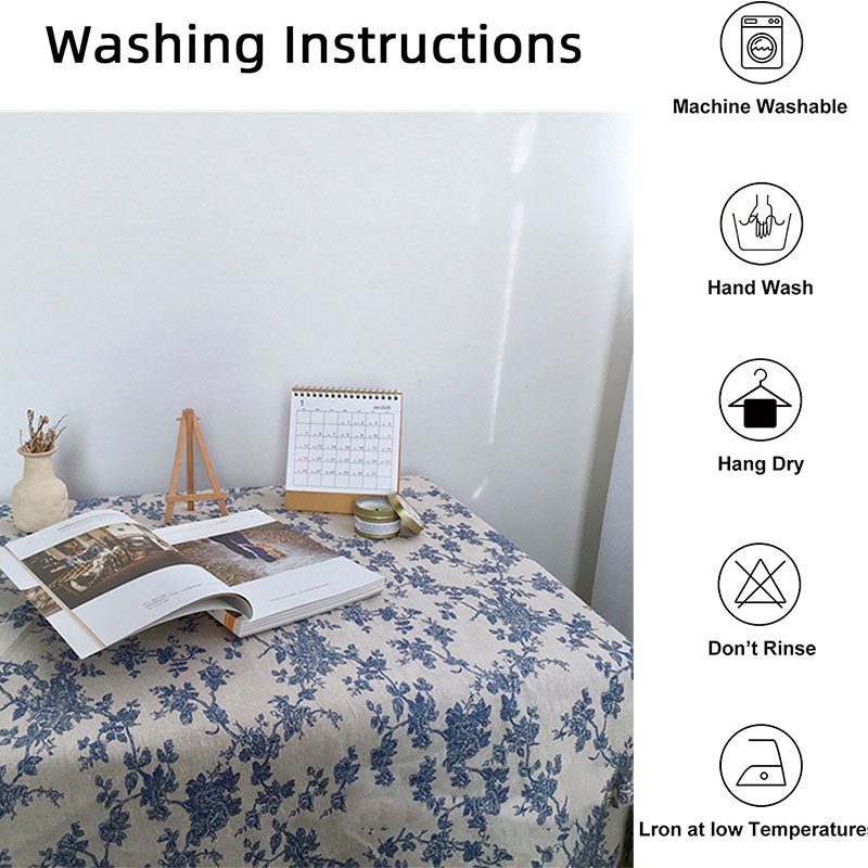 Vintage Cottage Floral Cotton Tablecloths - High Street Cottage