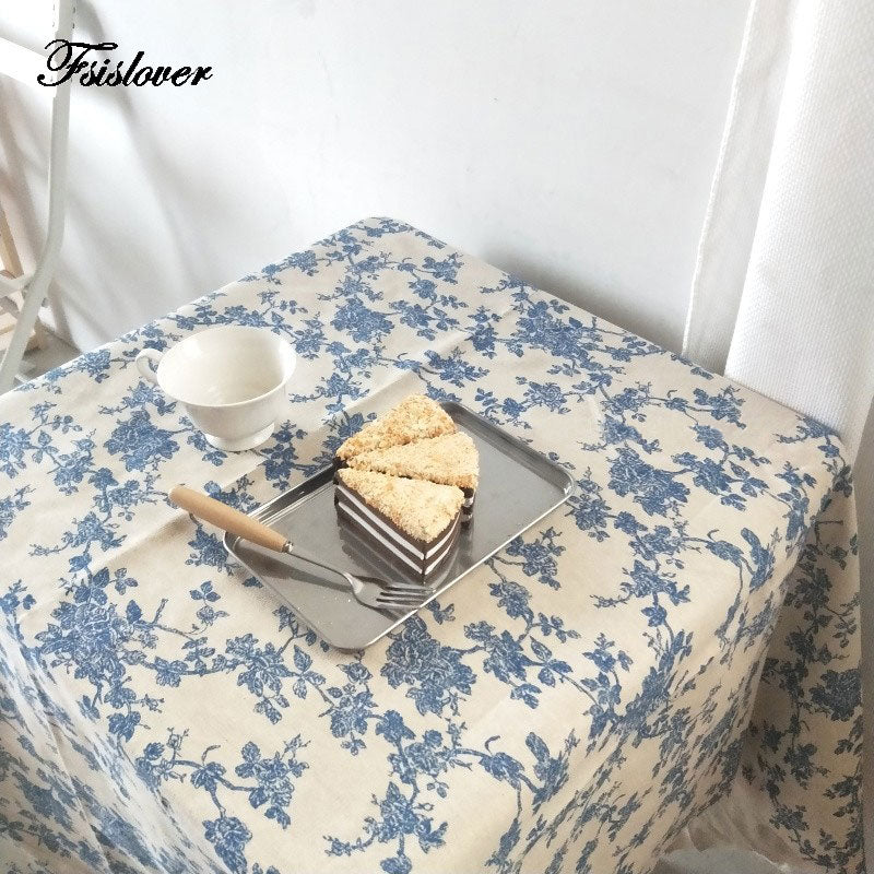 Vintage Cottage Floral Cotton Tablecloths - High Street Cottage