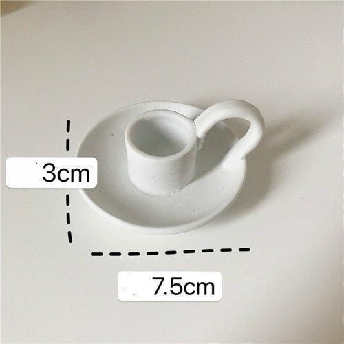 Vintage Style Ceramic Candle Holder - High Street Cottage