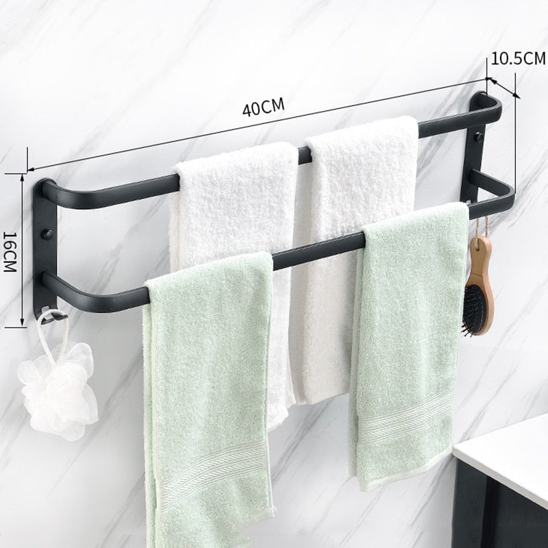 Wall Mounted Towel Racks - High Street Cottage