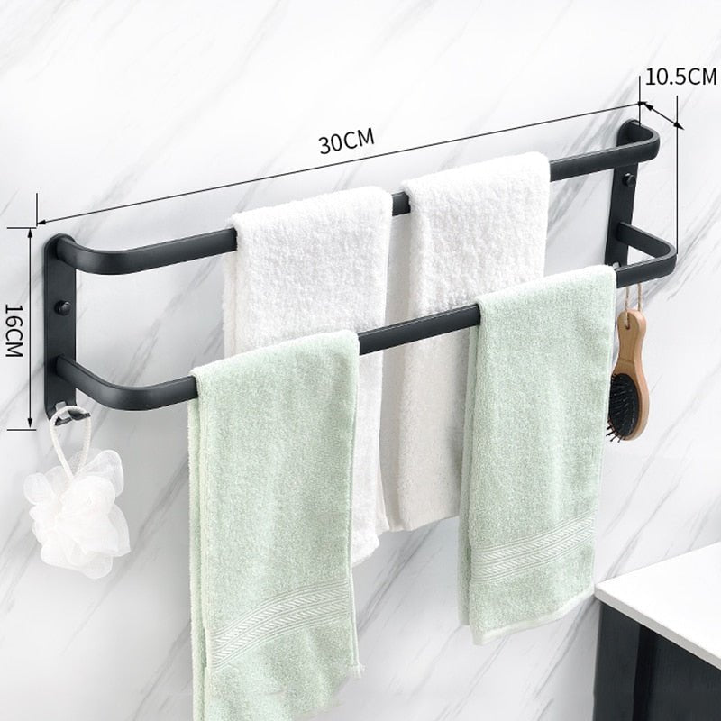 Wall Mounted Towel Racks - High Street Cottage