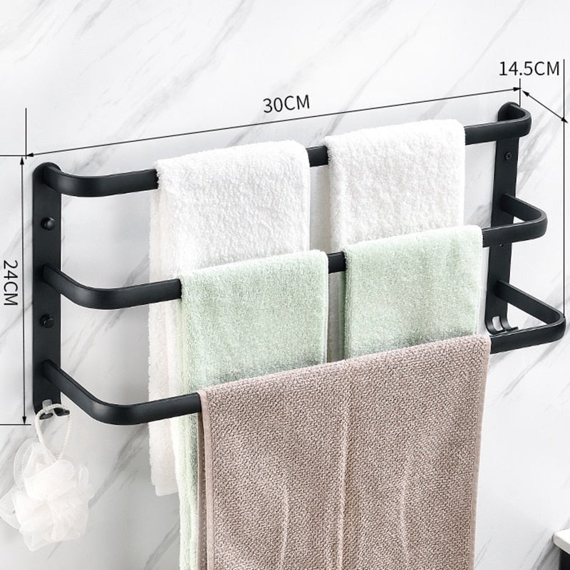 Wall Mounted Towel Racks - High Street Cottage