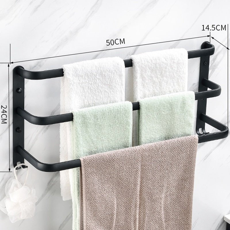 Wall Mounted Towel Racks - High Street Cottage