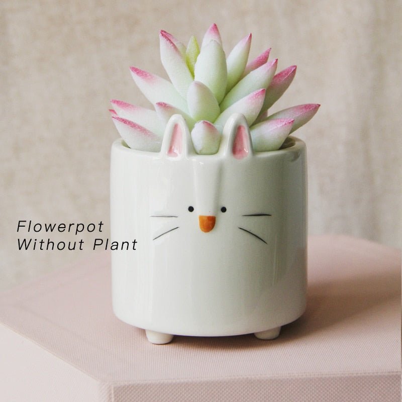 Whimsical Animal Ceramic Pots - High Street Cottage