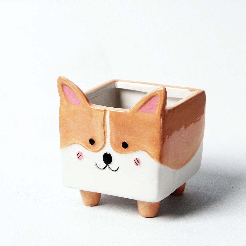 Whimsical Animal Ceramic Pots - High Street Cottage