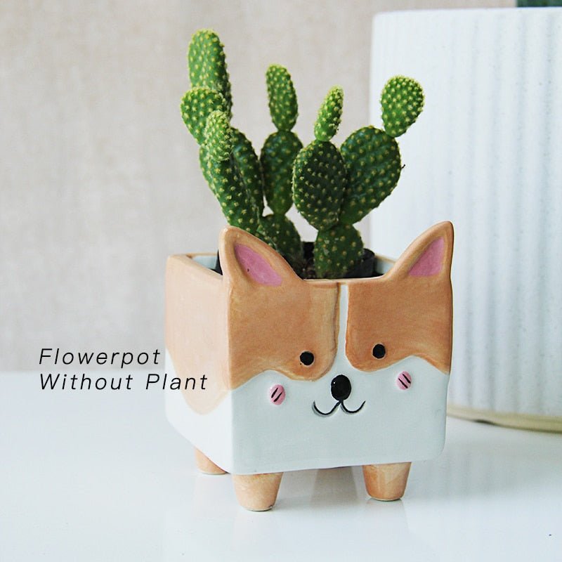 Whimsical Animal Ceramic Pots - High Street Cottage
