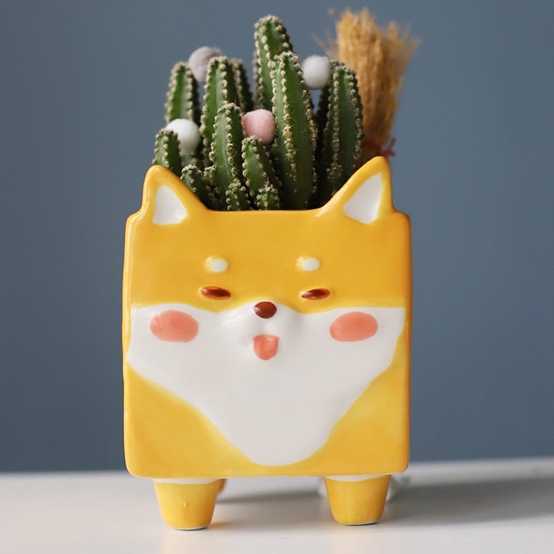 Whimsical Animal Ceramic Pots - High Street Cottage