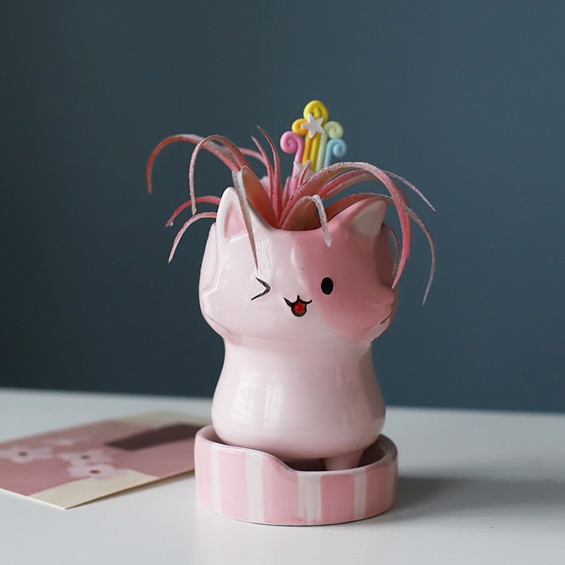 Whimsical Animal Ceramic Pots - High Street Cottage