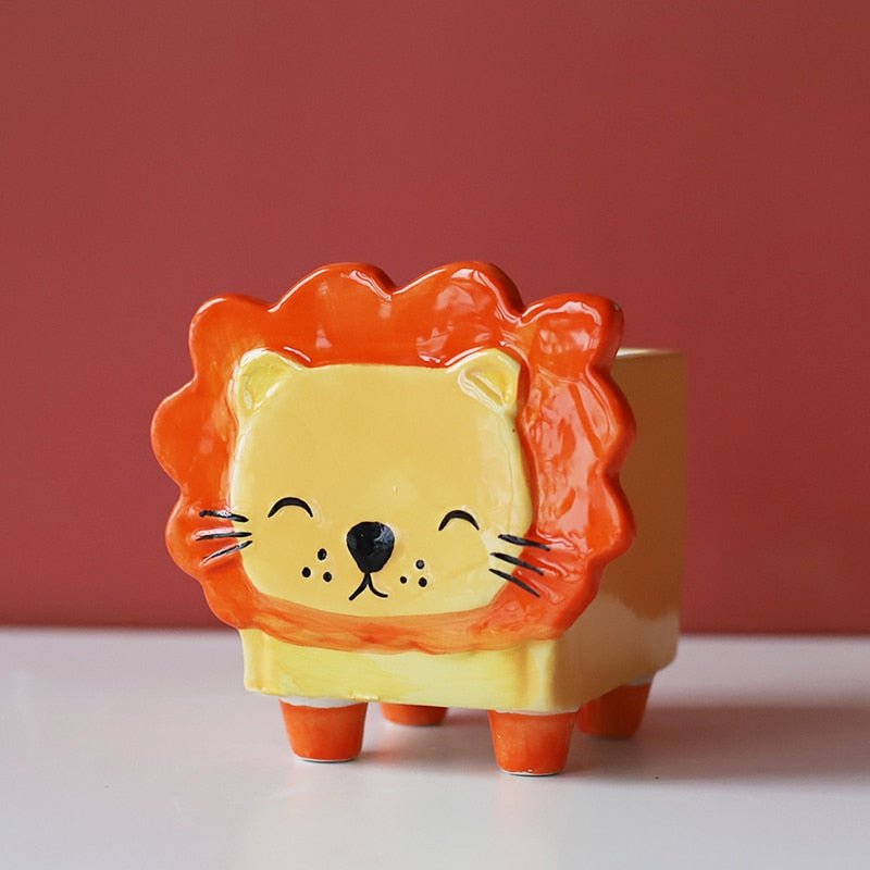 Whimsical Animal Ceramic Pots - High Street Cottage