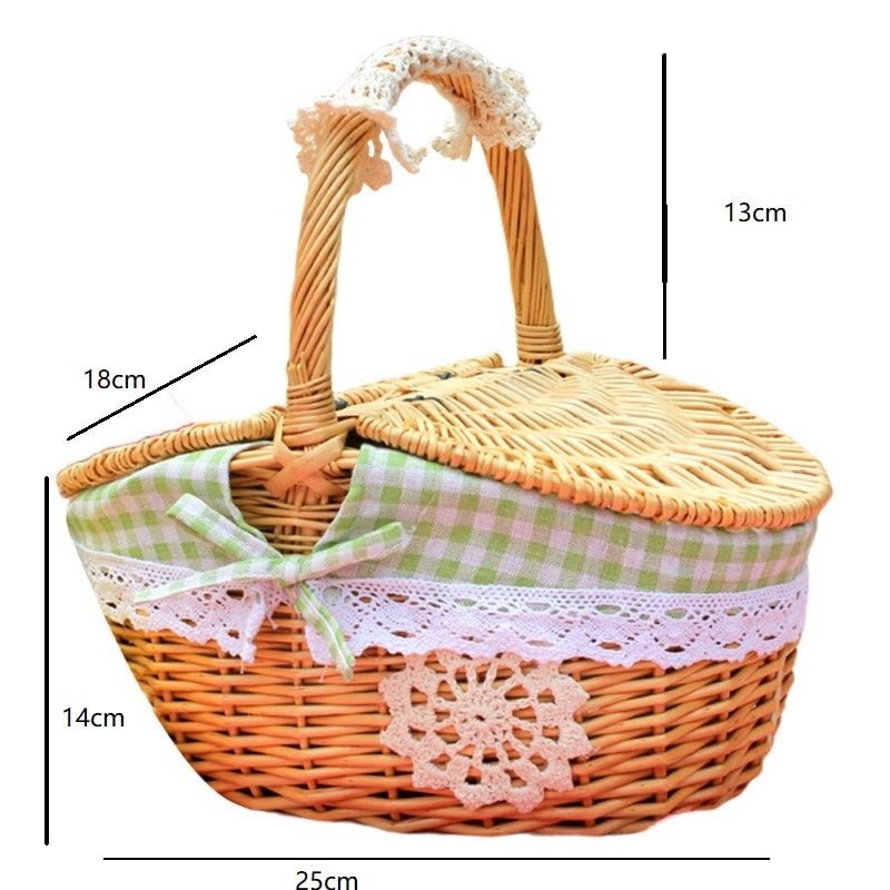 Woven Wicker Picnic Baskets - High Street Cottage