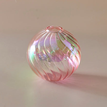 Iridescent Ball Bud Vases