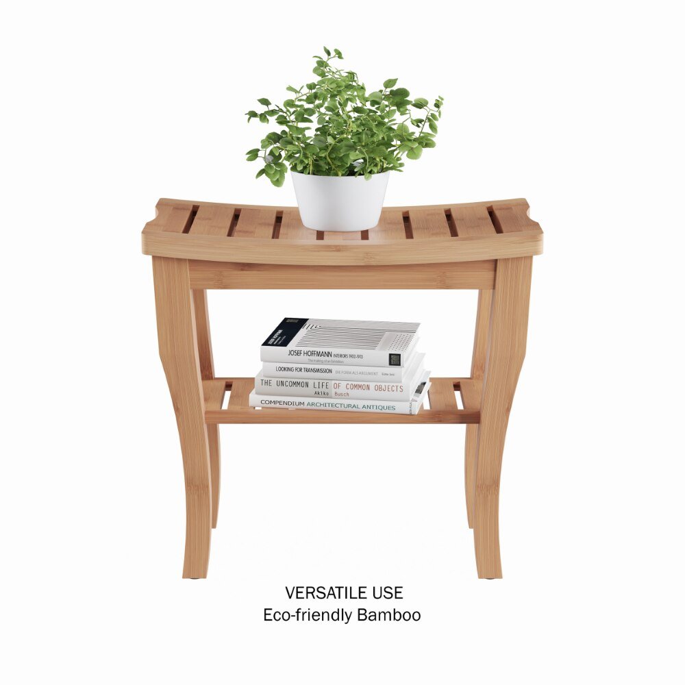 Bamboo Shower Bench - High Street Cottage