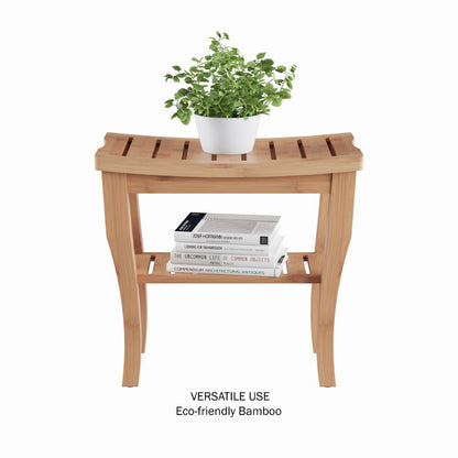 Bamboo Shower Bench - High Street Cottage