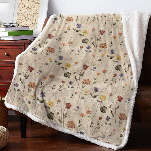 Botanical and Nature Themed Fleece Throws - High Street Cottage