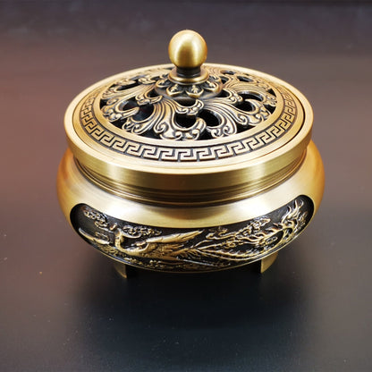 Carved Brass Incense Burner - High Street Cottage