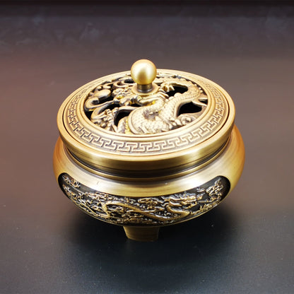 Carved Brass Incense Burner - High Street Cottage