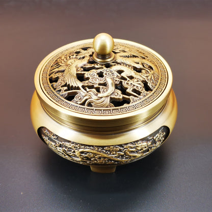 Carved Brass Incense Burner - High Street Cottage