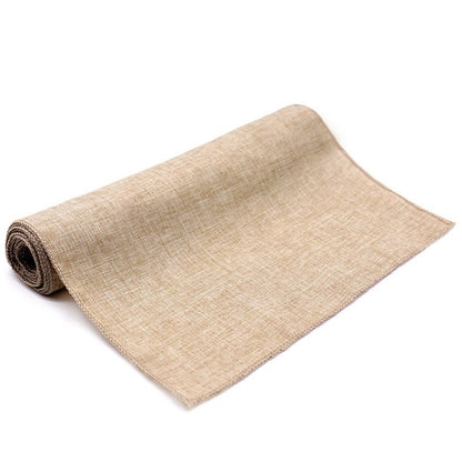 Classic Burlap Table Runner in Brown or Gray - High Street Cottage