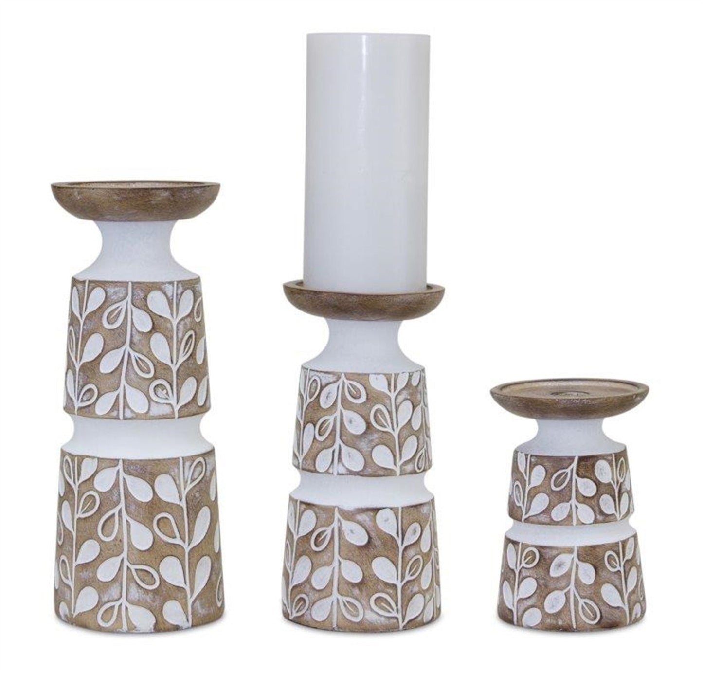 Cottage Style Pillar Candle Holders - High Street Cottage