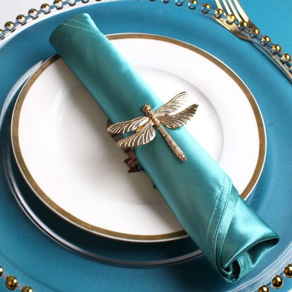 Dragonfly Napkin Rings - gold or silver - High Street Cottage