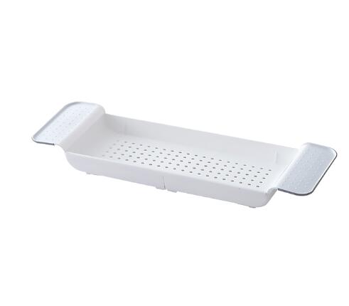 Extendable Bathtub Caddy in Black or White - High Street Cottage