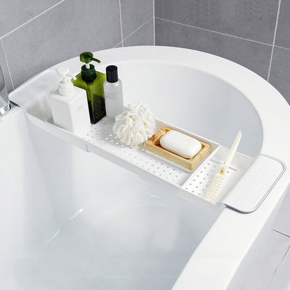 Extendable Bathtub Caddy in Black or White - High Street Cottage