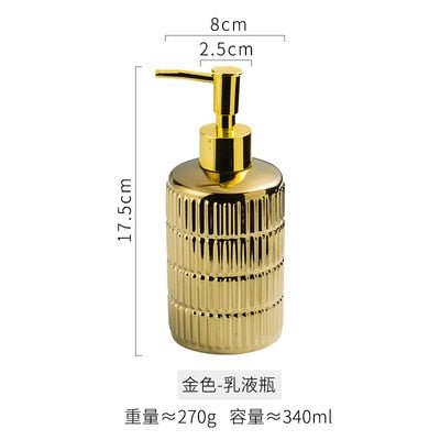 Gold or Silver Stainless Steel Dispensers - Choice of 1 or 3 pieces - High Street Cottage