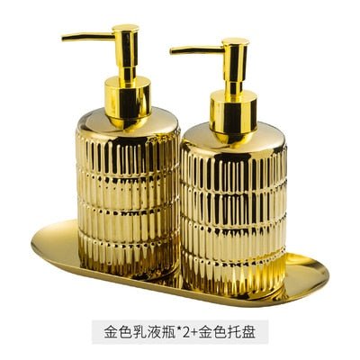 Gold or Silver Stainless Steel Dispensers - Choice of 1 or 3 pieces - High Street Cottage