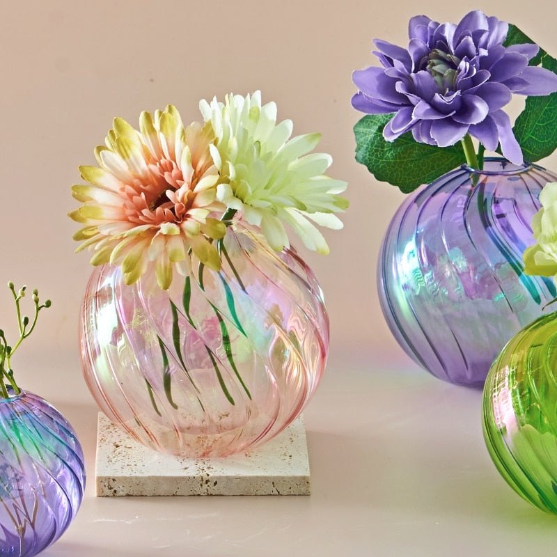 Iridescent Ball Bud Vases - High Street Cottage