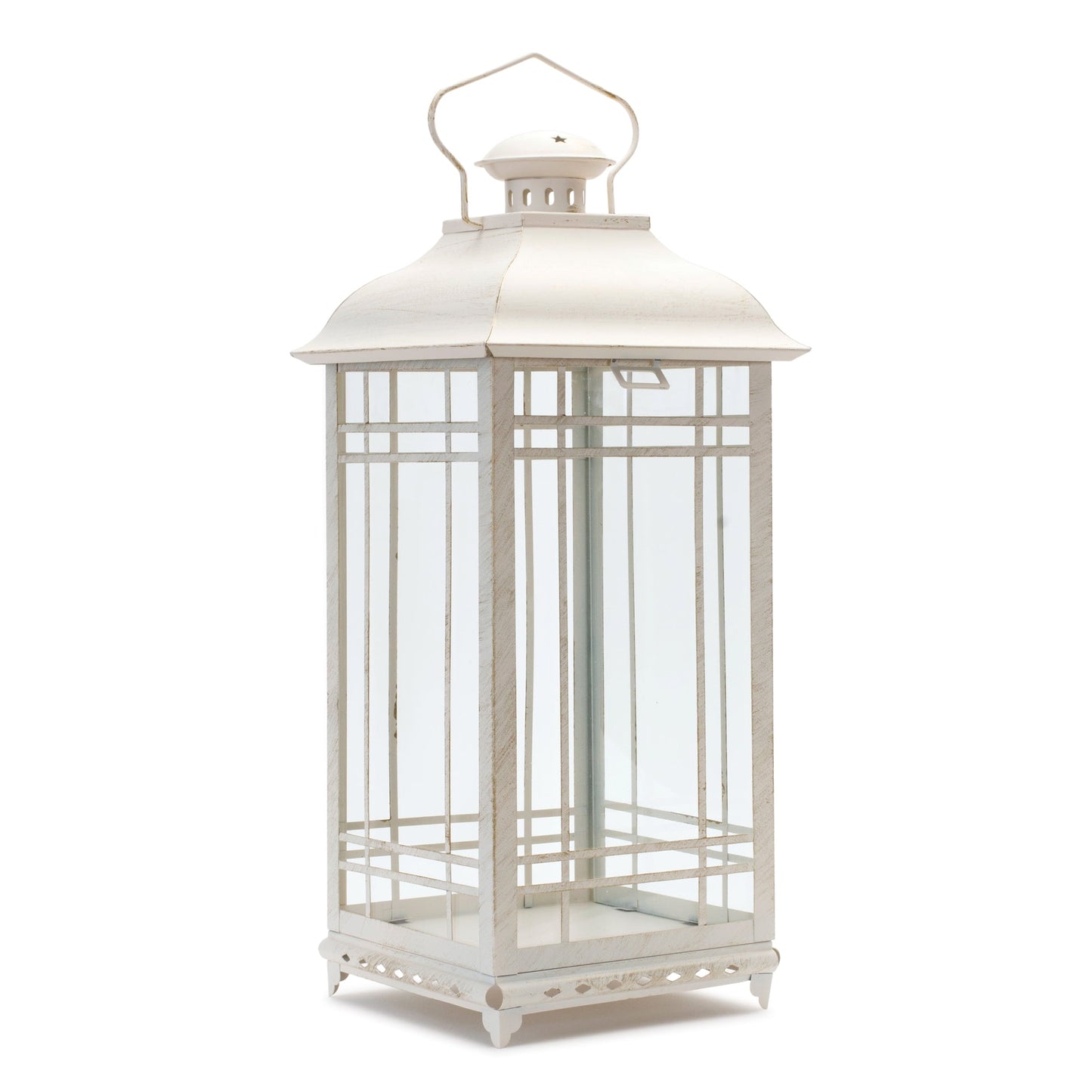 Metal Farmhouse Lanterns - Set of 3 in Four Colors - High Street Cottage