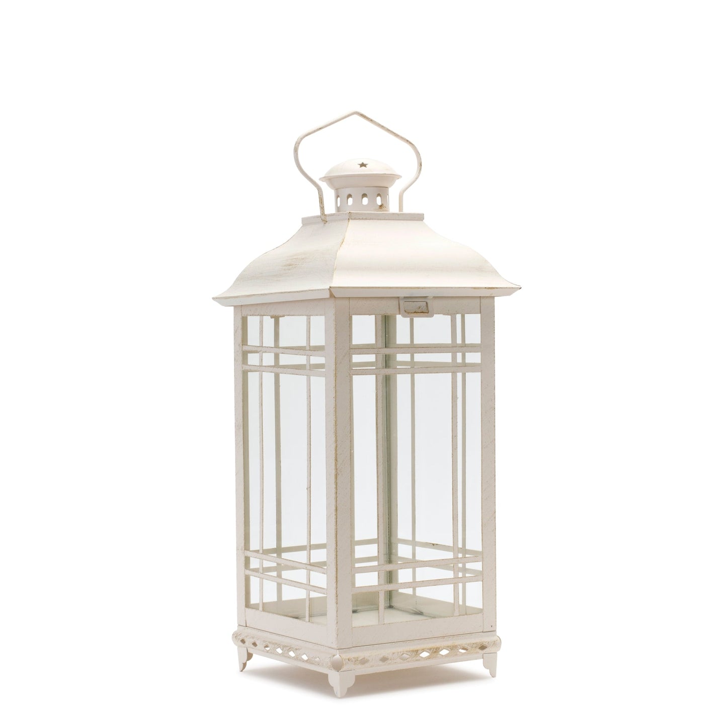 Metal Farmhouse Lanterns - Set of 3 in Four Colors - High Street Cottage