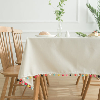 Neutral Linen Blend Tablecloths - High Street Cottage