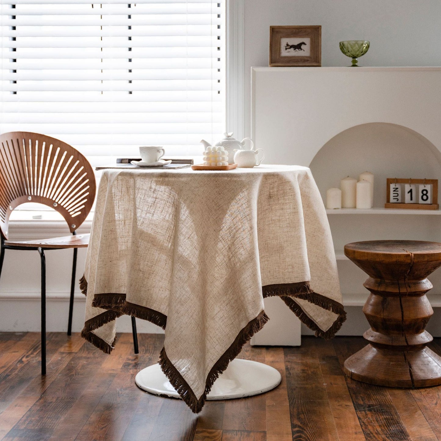 Neutral Linen Blend Tablecloths - High Street Cottage