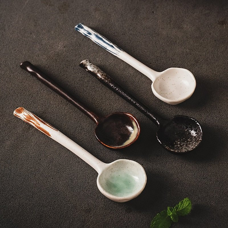 Rustic Ceramic Teaspoons - High Street Cottage