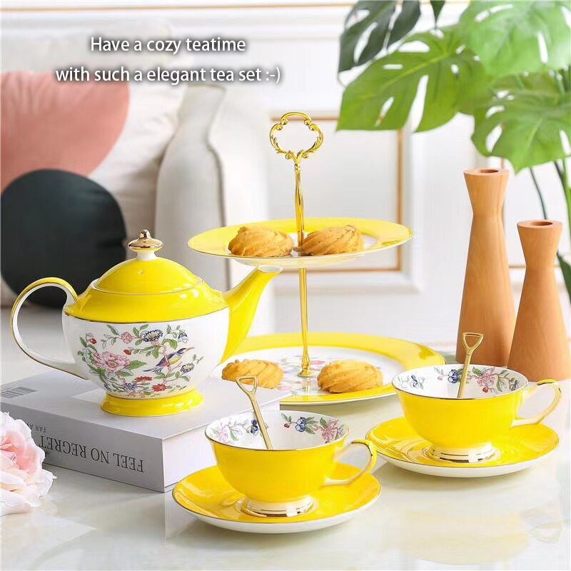 Spring Floral Porcelain Tea Set - High Street Cottage