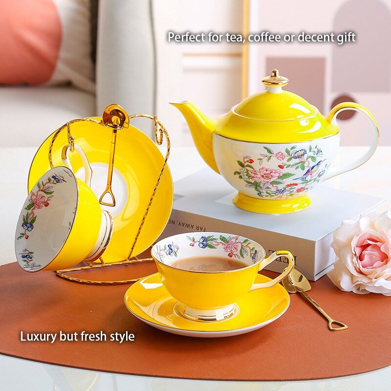 Spring Floral Porcelain Tea Set - High Street Cottage