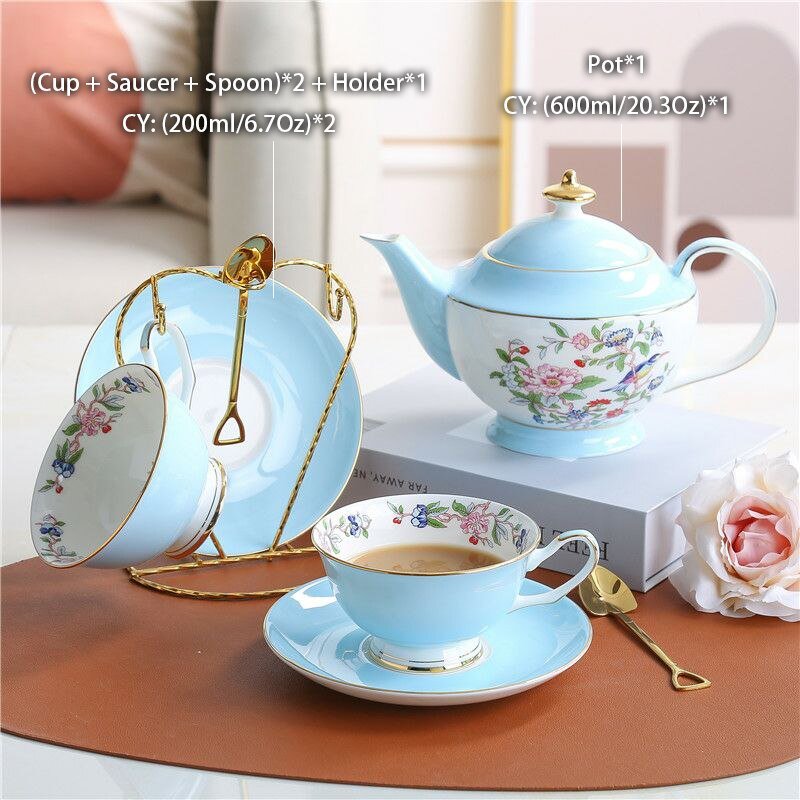 Spring Floral Porcelain Tea Set - High Street Cottage