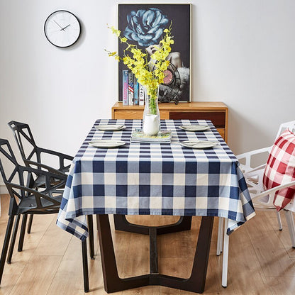 Traditional Plaid/Gingham Country Tablecloths - 5 color choices - High Street Cottage