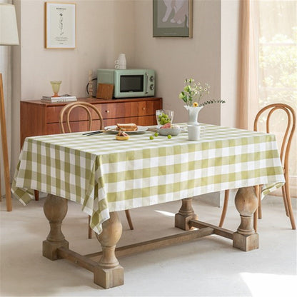 Traditional Plaid/Gingham Country Tablecloths - 5 color choices - High Street Cottage