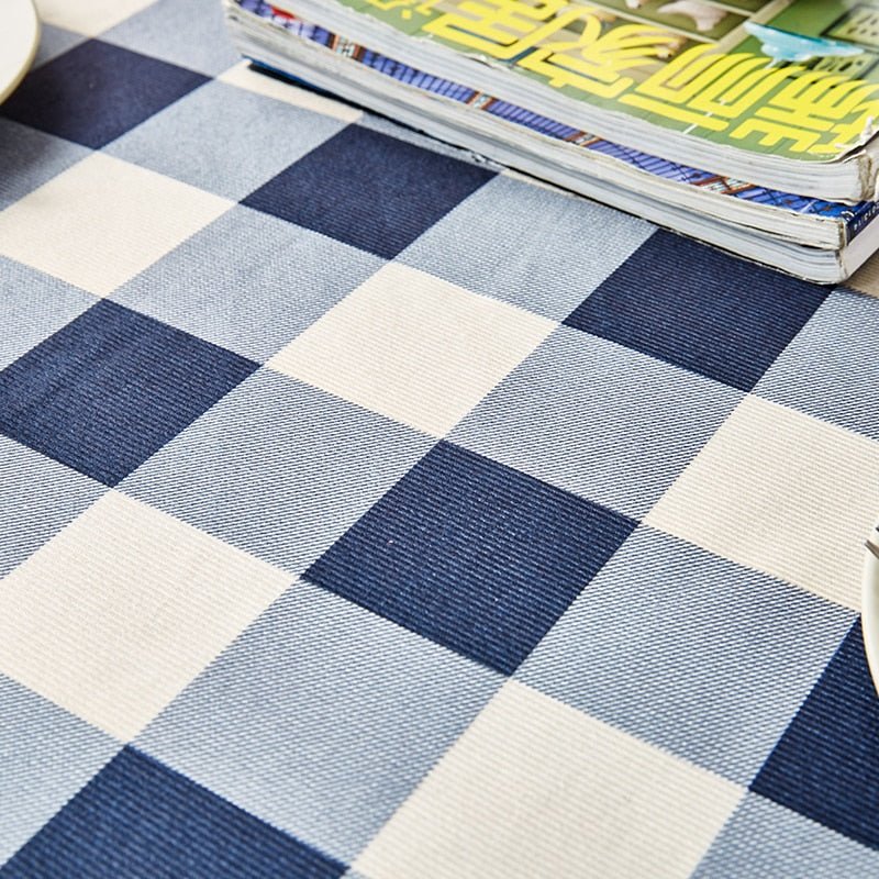 Traditional Plaid/Gingham Country Tablecloths - 5 color choices - High Street Cottage