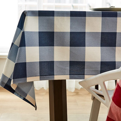 Traditional Plaid/Gingham Country Tablecloths - 5 color choices - High Street Cottage