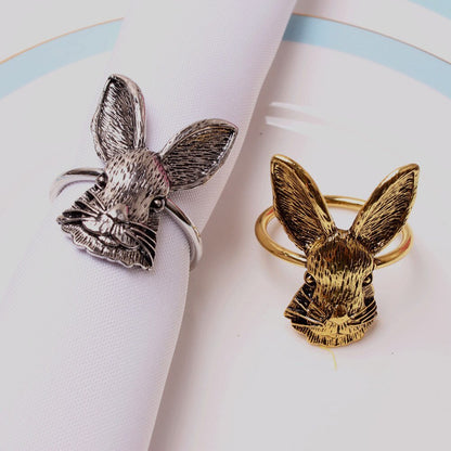 Whimsical Rabbit Napkin Rings - Set of 6 - High Street Cottage