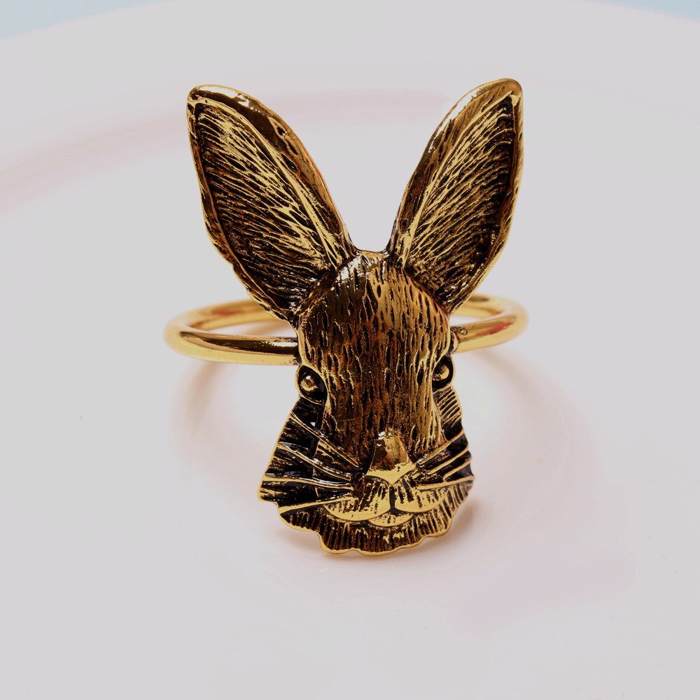 Whimsical Rabbit Napkin Rings - Set of 6 - High Street Cottage