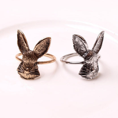 Whimsical Rabbit Napkin Rings - Set of 6 - High Street Cottage