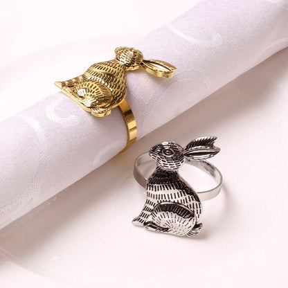 Whimsical Rabbit Napkin Rings - Set of 6 - High Street Cottage